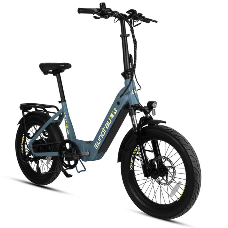 Electric Bike Eunorau META Foldable Step-Thru Blue front