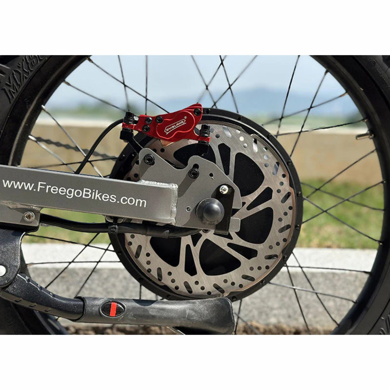 Electric Bike Freego 6000W X2 Pro four piston brake system