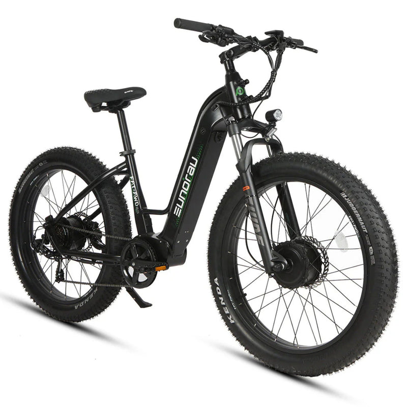 Eunorau 500W 48V FAT-AWD 2.0 Black Step Thru Front
