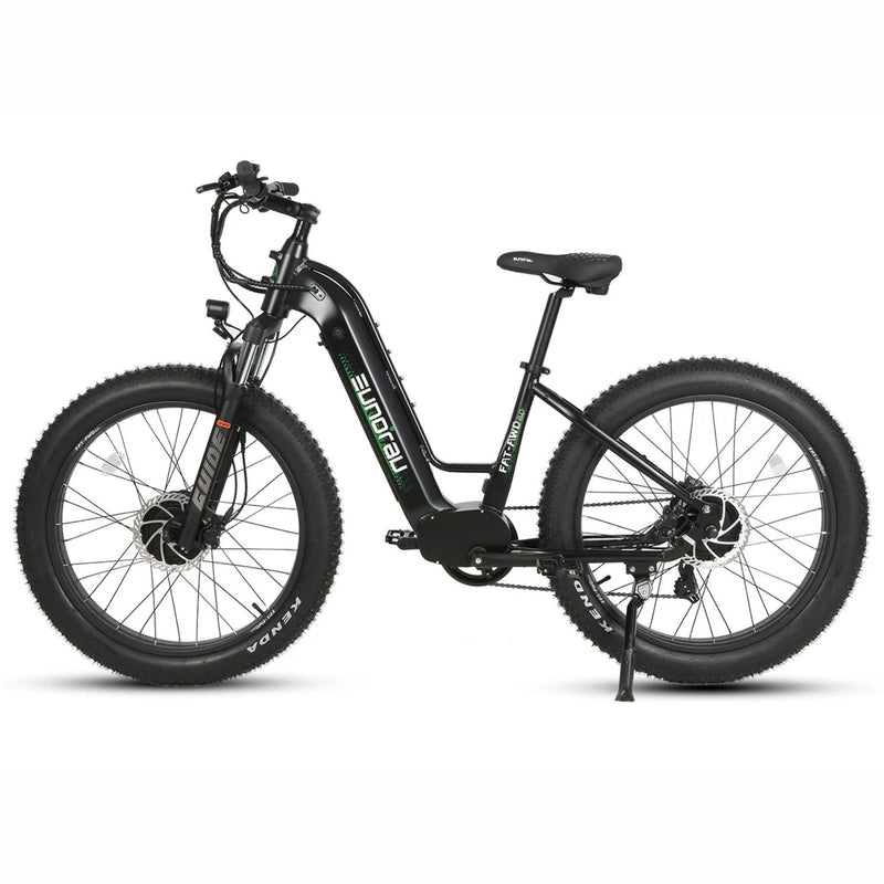 Eunorau 500W 48V FAT-AWD 2.0 Black Step Thru Left