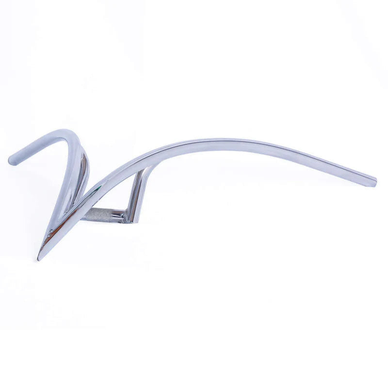Motorized Bicycle Tracer V-Type Steel Handlebar Chrome side