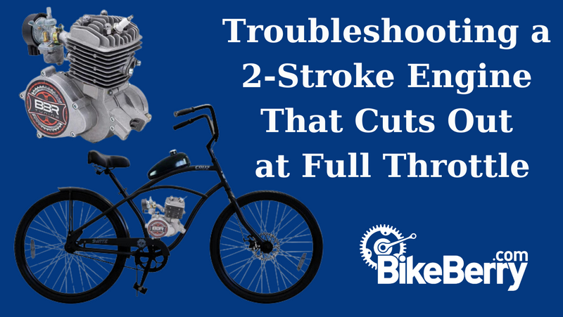 a photo of a Switz Cruz bike and a mounted BBR Tuning 2 Stroke motorized engine