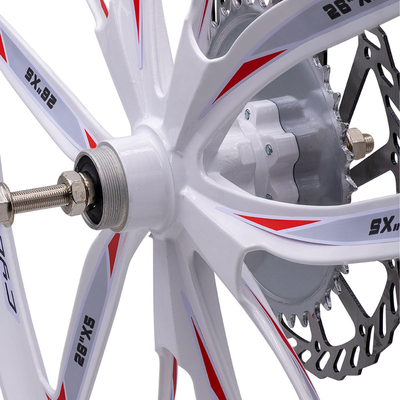 BBR Tuning Heavy Duty 10 Spoke Mag Wheel Set - Rear Pedal Sprocket Thread