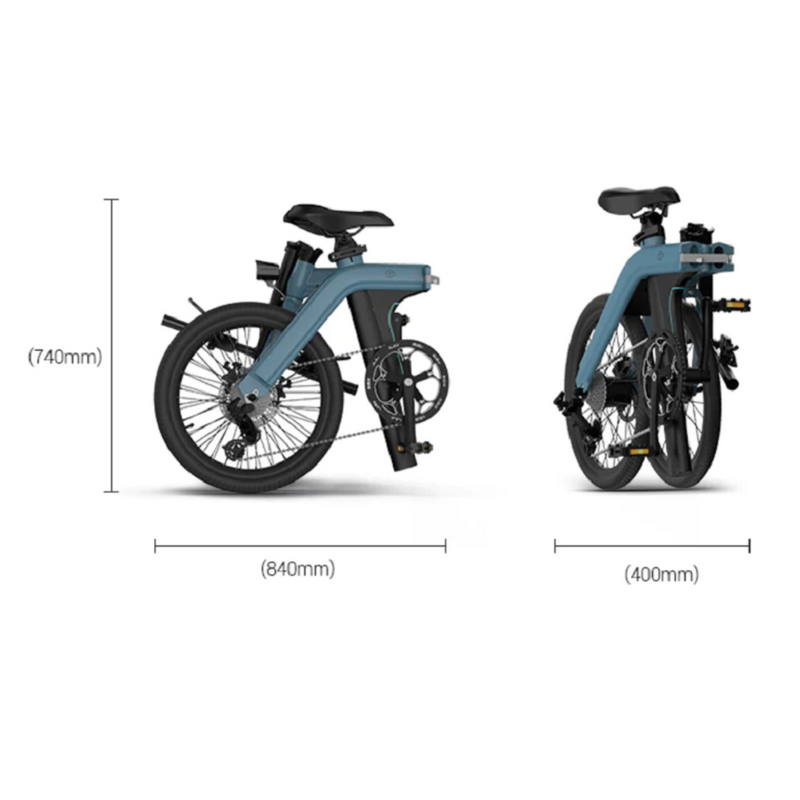 Electric Bike Fiido D11 Folded Size