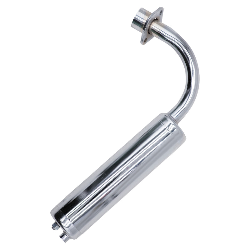 66/80cc Bullet Train Electric Start Engine Exhaust Muffler - Side View