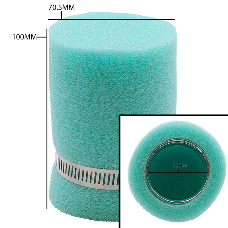 UNI Flex Carburetor Air Filter - Measurements
