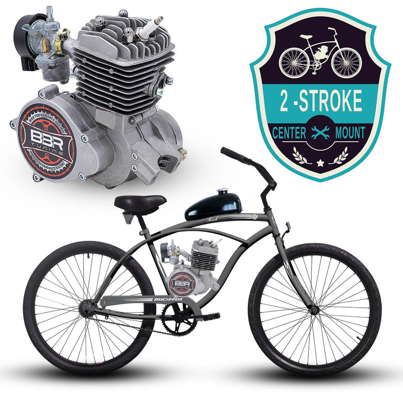 2-Stroke Motorized Bicycle 26 Inch Micargi Men's Touch Beach Cruiser - Main