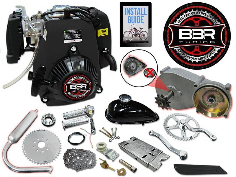 Switz Cruz + 4 Stroke Chain Drive Motorized Bike
