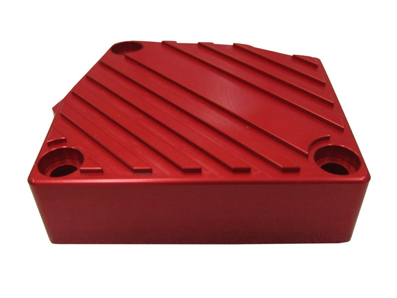 BBR Tuning Billet Aluminium Drive Sprocket Case Cover- Blue - side angle 2