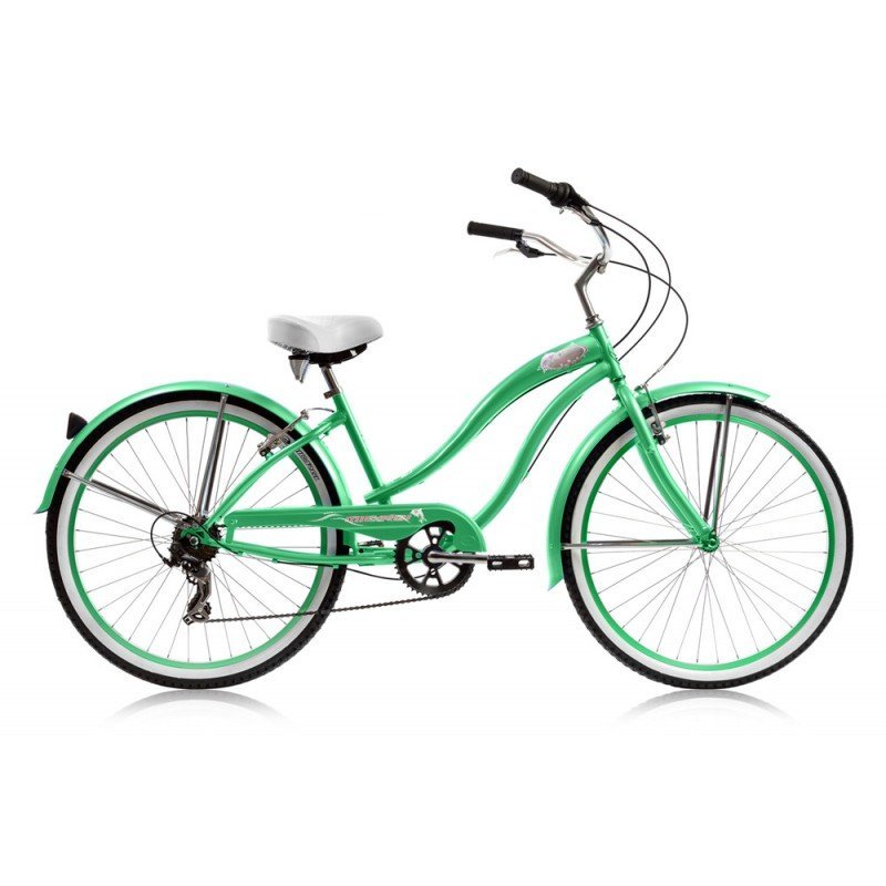 24" Micargi Women's Rover 7SP baby blue - side of bicycle